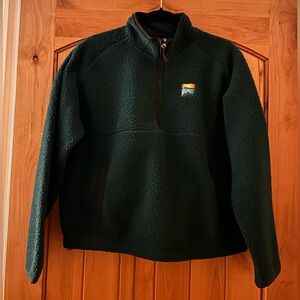 Dark Green Fleece Pullover